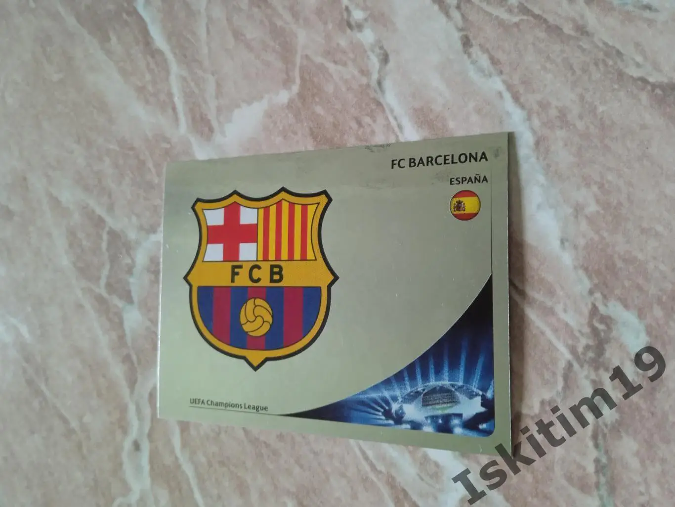Наклейка PANINI Лига Чемпионов УЕФА 2012-2013 № 444 FC Barcelona Барселона герб