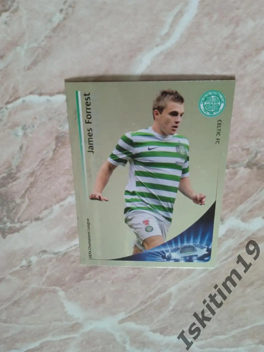 Наклейка PANINI Лига Чемпионов УЕФА 2012-2013 № 515 James Forrest Форрест
