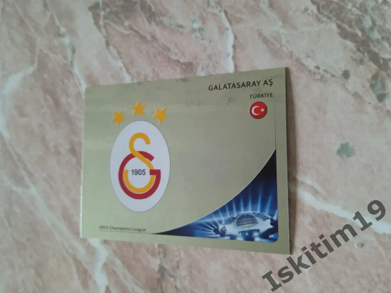 Наклейка PANINI Лига Чемпионов УЕФА 2012-2013 № 552 Galatasaray Галатасарай герб