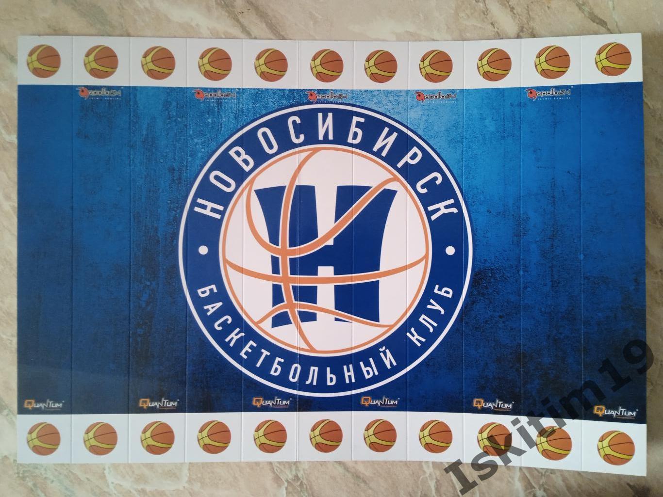 Трещотка болельщика. Баскетбол БК Новосибирск (новый логотип) (2)