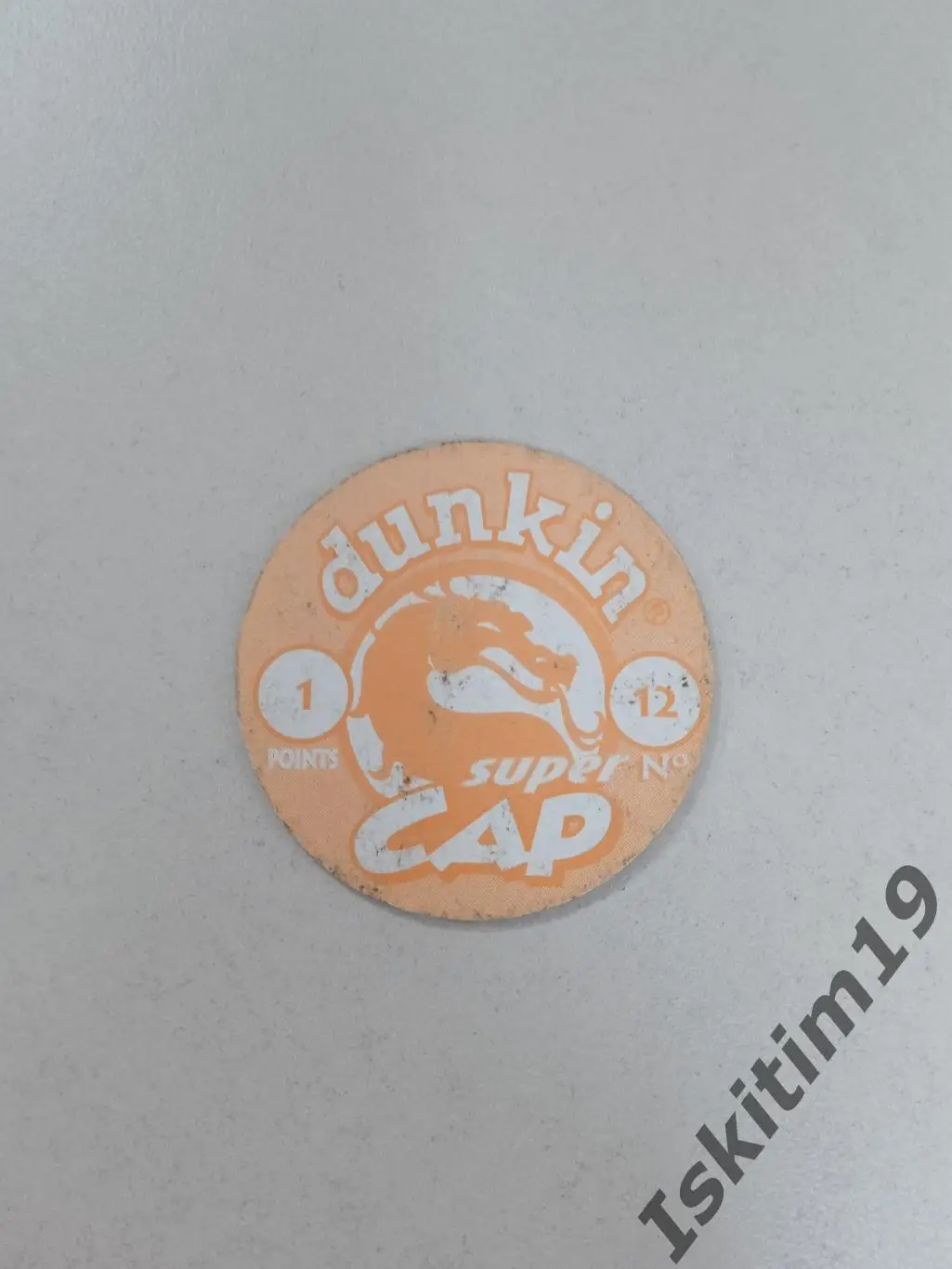 Фишка кэпс dunkin cap super (картон) № 12 1