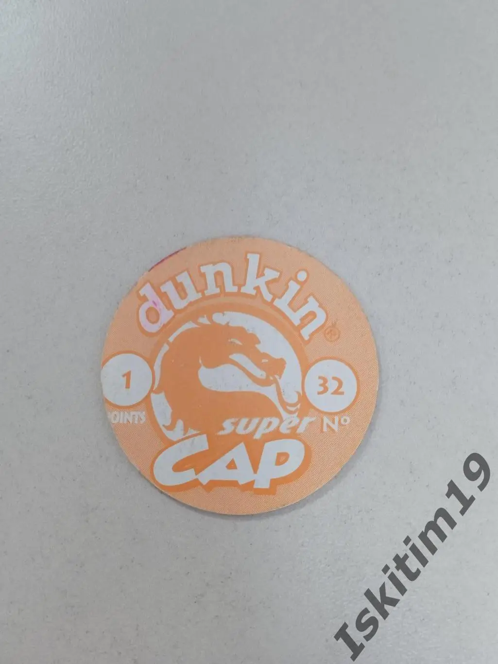 Фишка кэпс dunkin cap super (картон) № 32 1