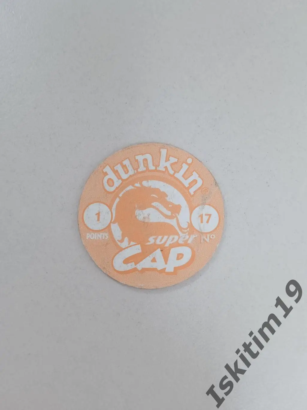 Фишка кэпс dunkin cap super (картон) № 17 1