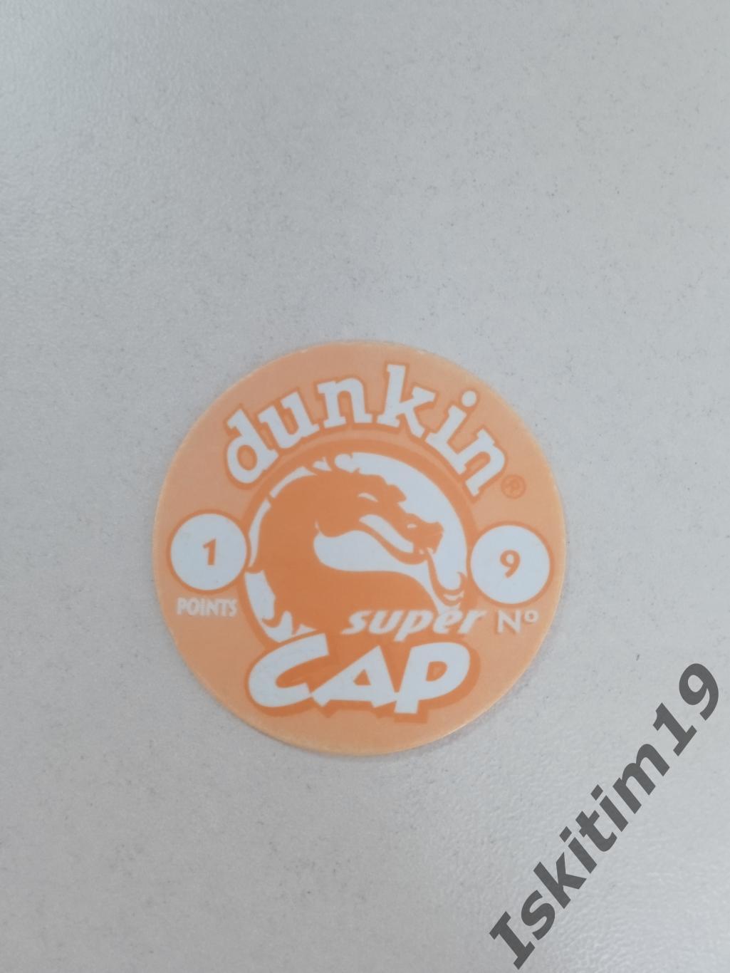 Фишка кэпс dunkin cap super (пластик) № 9 1