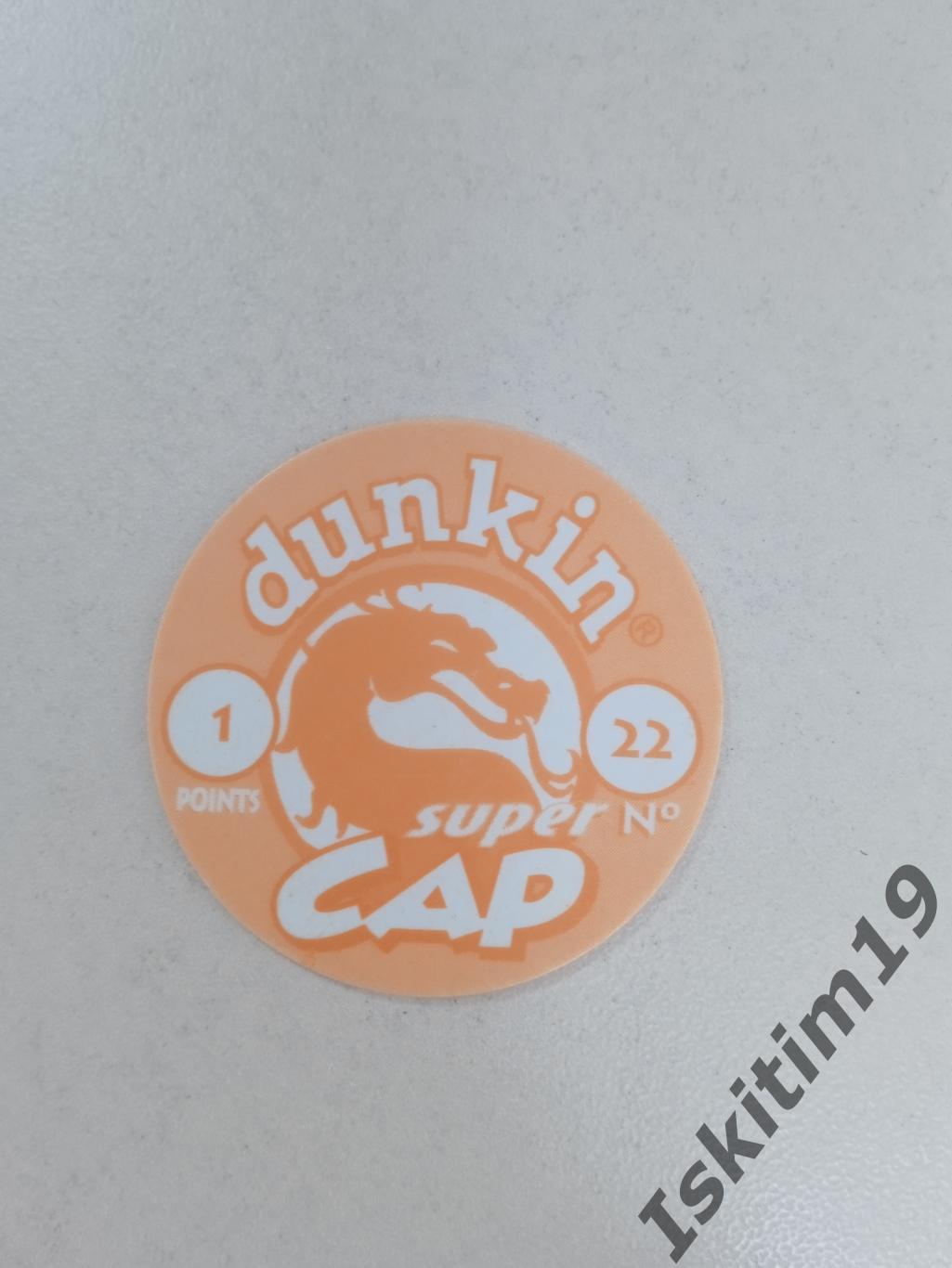 Фишка кэпс dunkin cap super (пластик) № 22 1