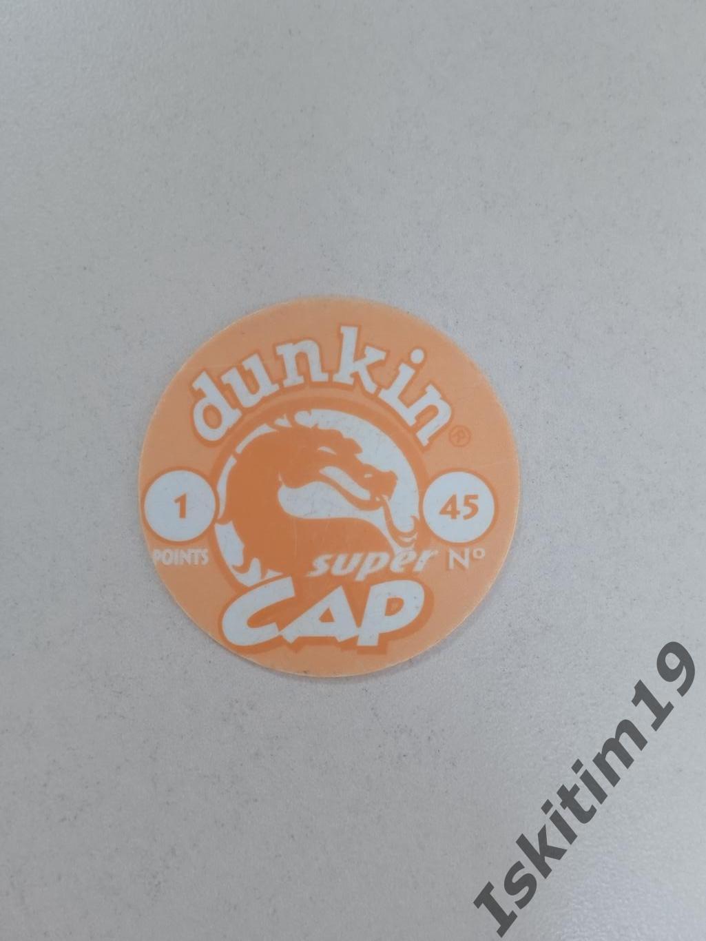 Фишка кэпс dunkin cap super (пластик) № 45 1