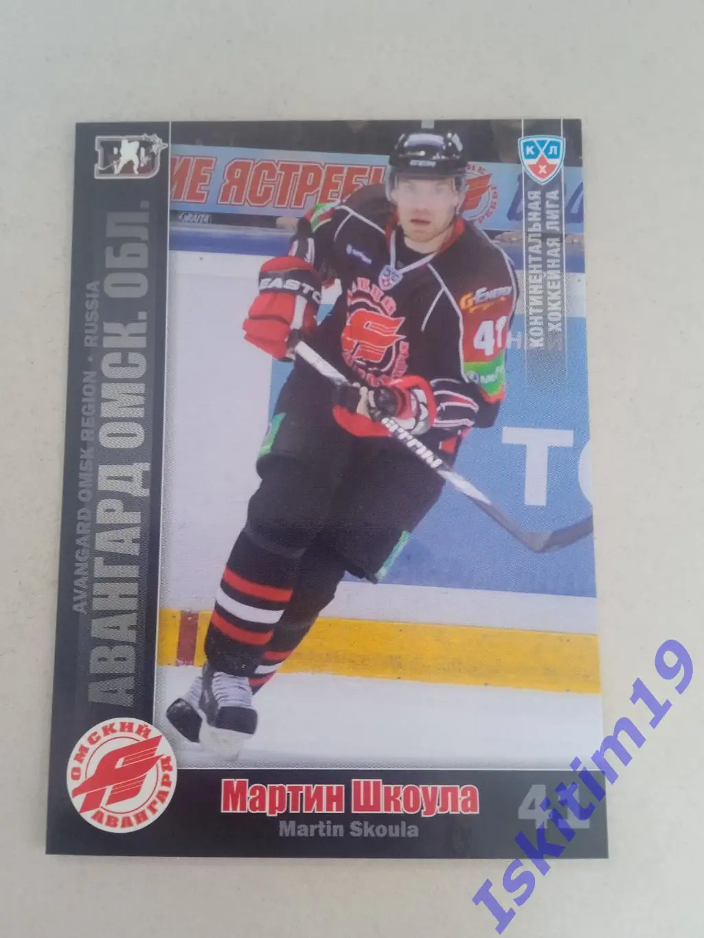 SeReal Карточки КХЛ 2010-2011 № 8 Авангард Омск Мартин Шкоула