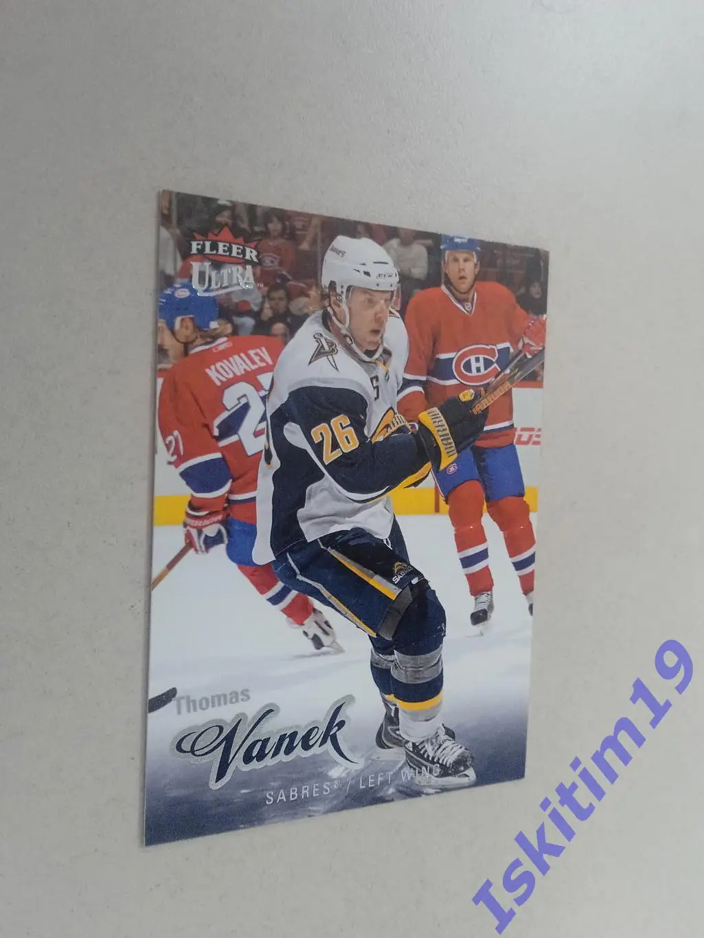 Карточка FLEER Ultra Hockey 2008-2009 № 15 Томас Ванек Баффало