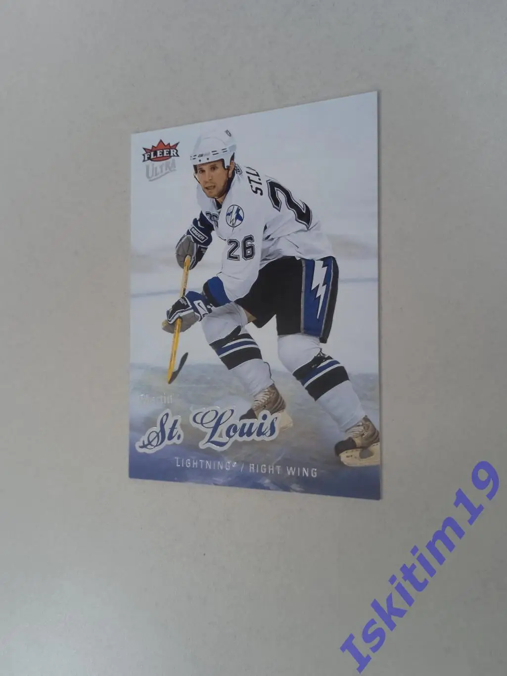 Карточка FLEER Ultra Hockey 2008-2009 № 85 Мартен Сан-Луи Тампа-Бэй