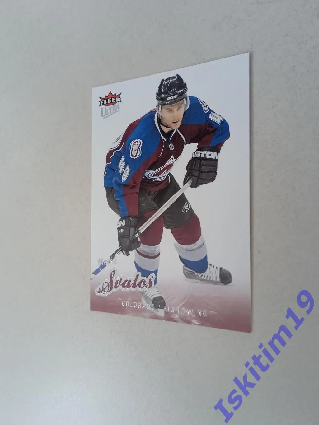 Карточка FLEER Ultra Hockey 2008-2009 № 128 Марек Сватош Колорадо