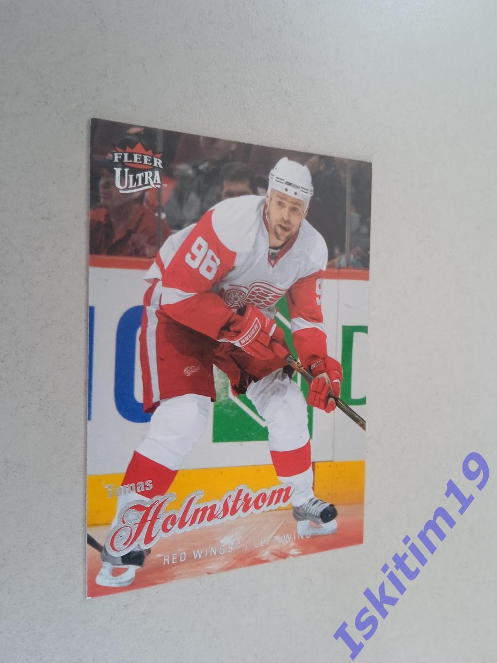 Карточка FLEER Ultra Hockey 2008-2009 № 149 Томас Хольмстрем Детройт