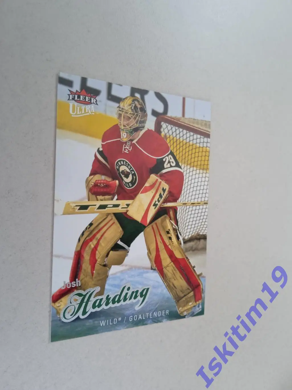 Карточка FLEER Ultra Hockey 2008-2009 № 168 Джош Хардинг Миннесота