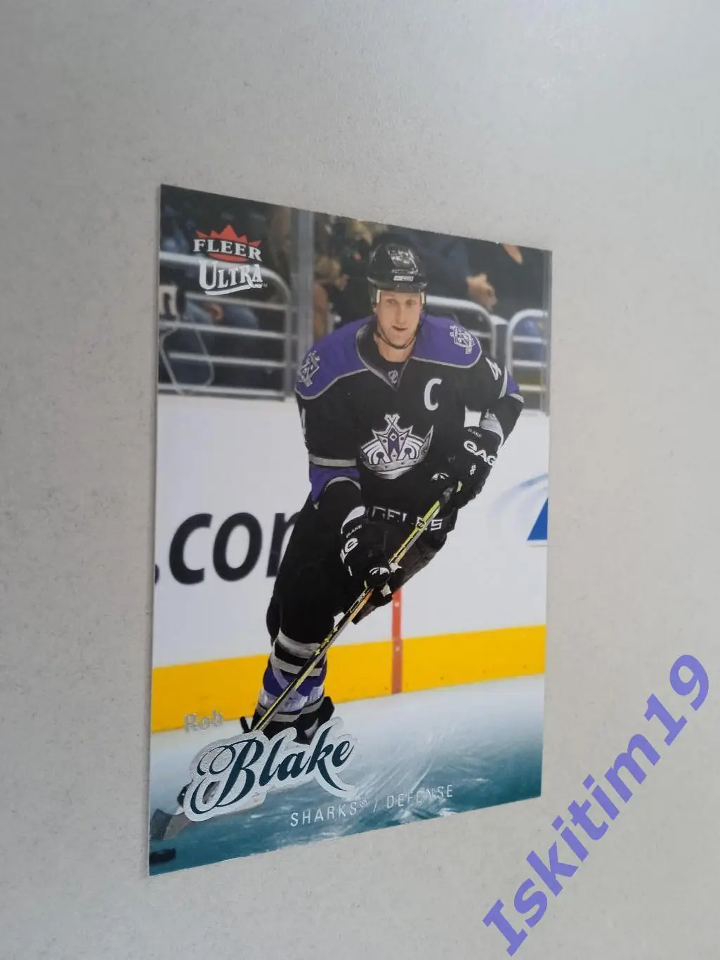 Карточка FLEER Ultra Hockey 2008-2009 № 186 Роб Блейк Сан-Хосе