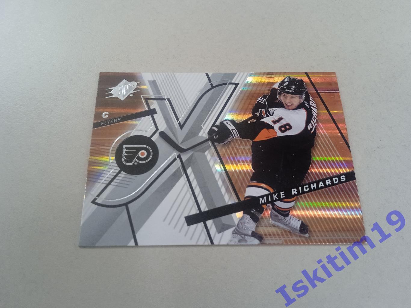 Карточка Upper Deck spx Hockey 2008-2009 № 25 Филадельфия Майк Ричардс