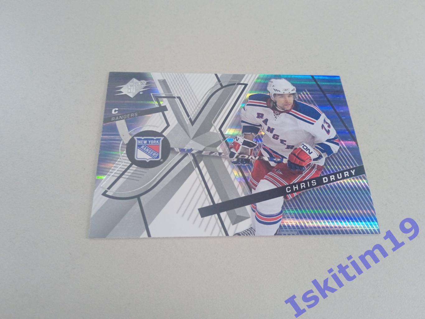 Карточка Upper Deck spx Hockey 2008-2009 № 36 Рейнджерс Крис Друри