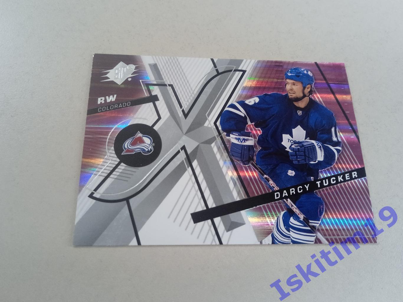 Карточка Upper Deck spx Hockey 2008-2009 № 75 Колорадо Дарси Такер