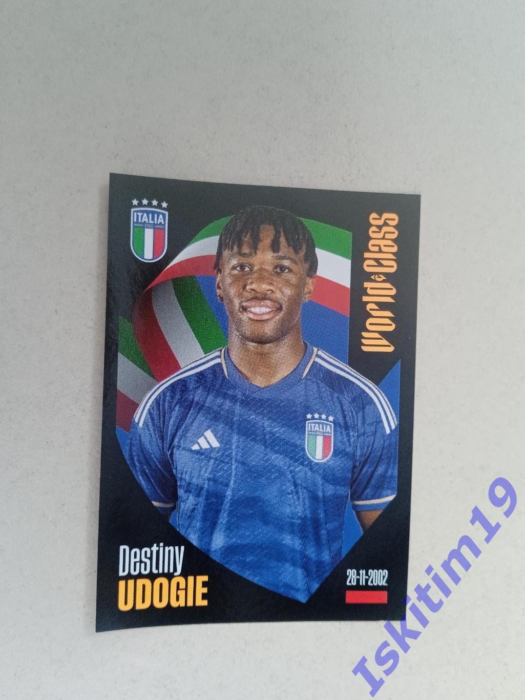 Наклейка Panini FIFA World Class 2024 № 120 Дестини Удоджи