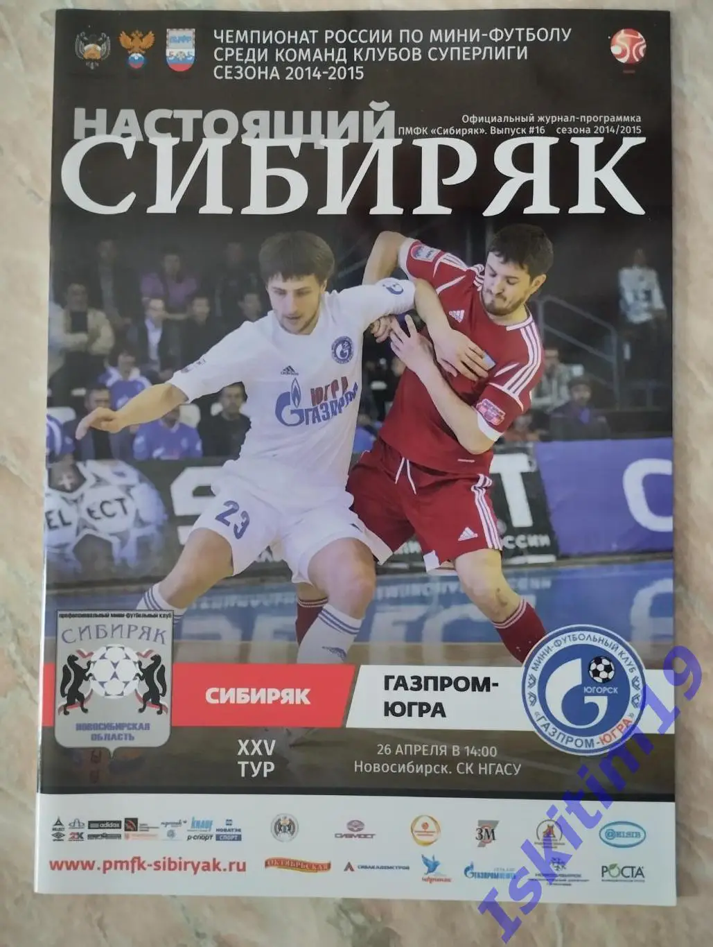 Суперлига. Сибиряк Новосибирск - Газпром-Югра Югорск. 26.04.2015