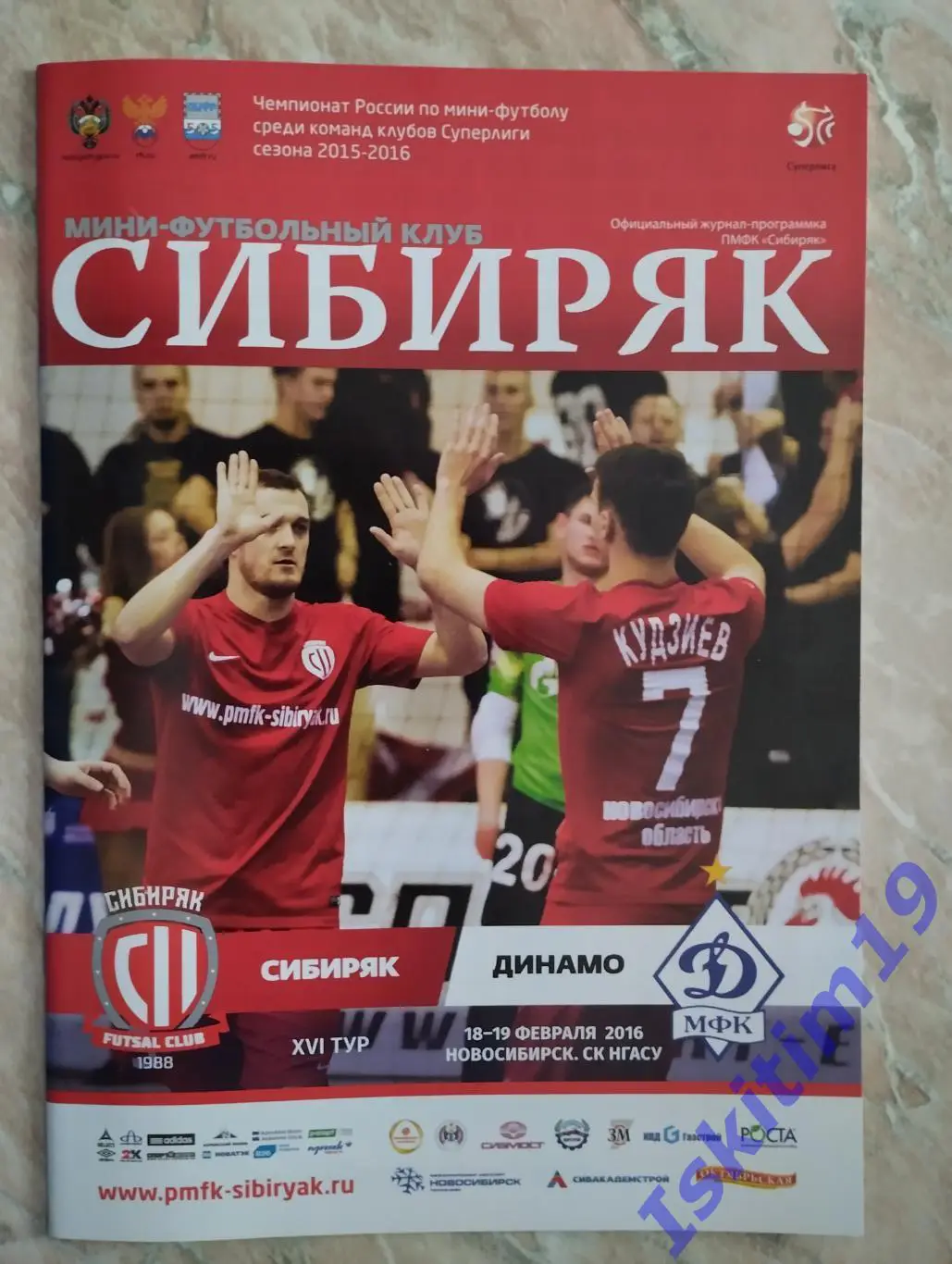 Суперлига. Сибиряк Новосибирск - Динамо Москва. 18-19.02.2016