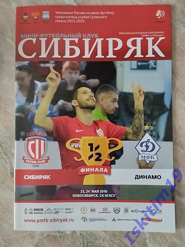 Суперлига. 1/2 финала. Сибиряк Новосибирск - Динамо Москва. 23-24.05.2016
