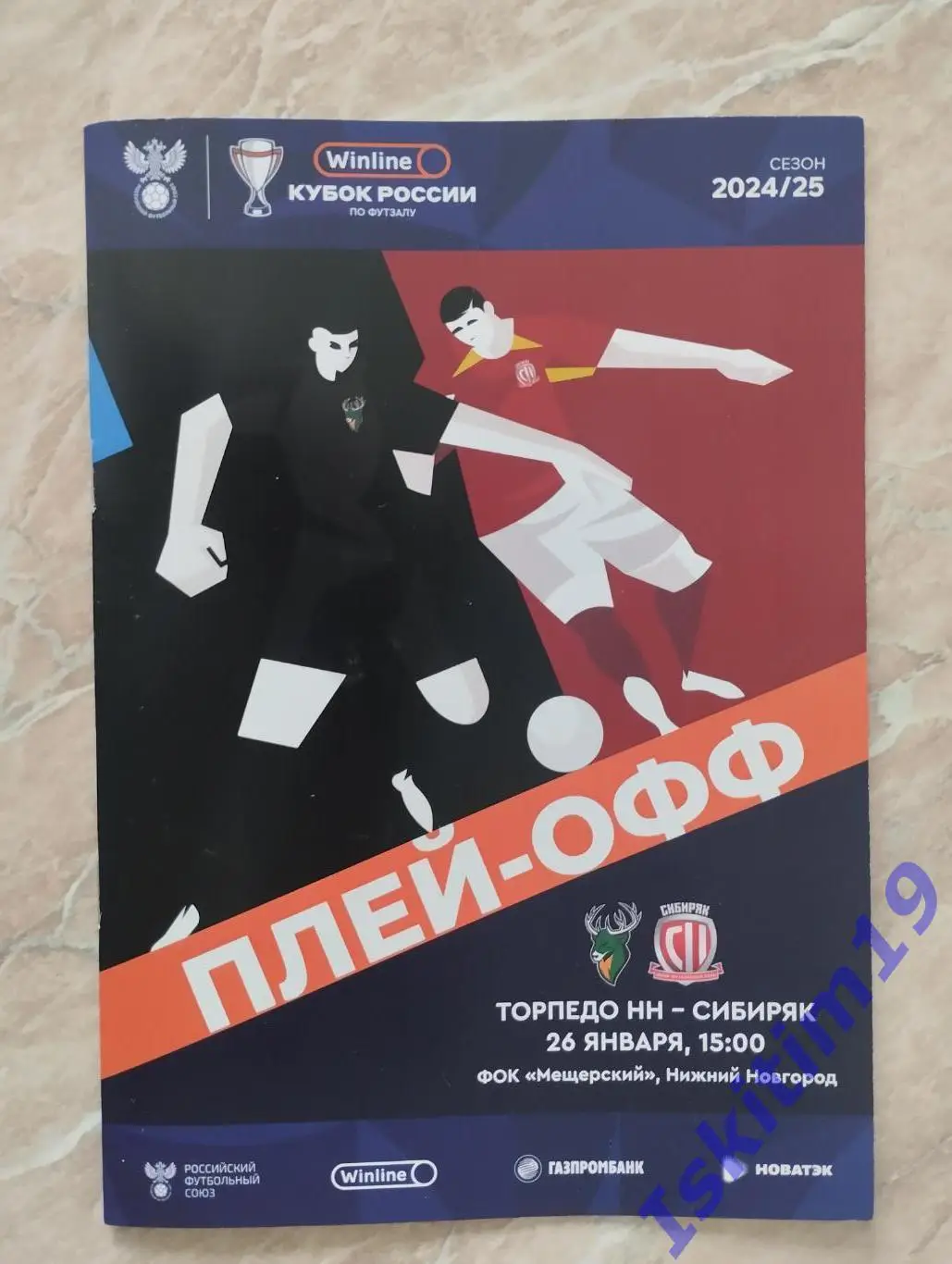 Winline - Кубок России. Торпедо Нижний Новгород - Сибиряк Новосибирск 26.01.2025
