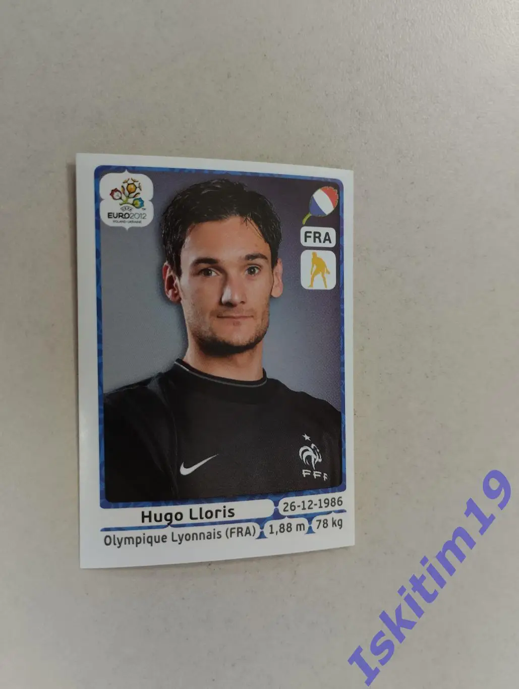 Наклейка PANINI Чемпионат Европы 2012 № 461 Уго Льорис Франция