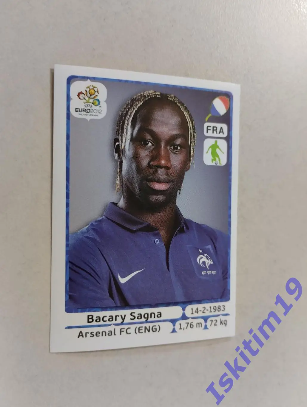 Наклейка PANINI Чемпионат Европы 2012 № 469 Бакари Санья Франция