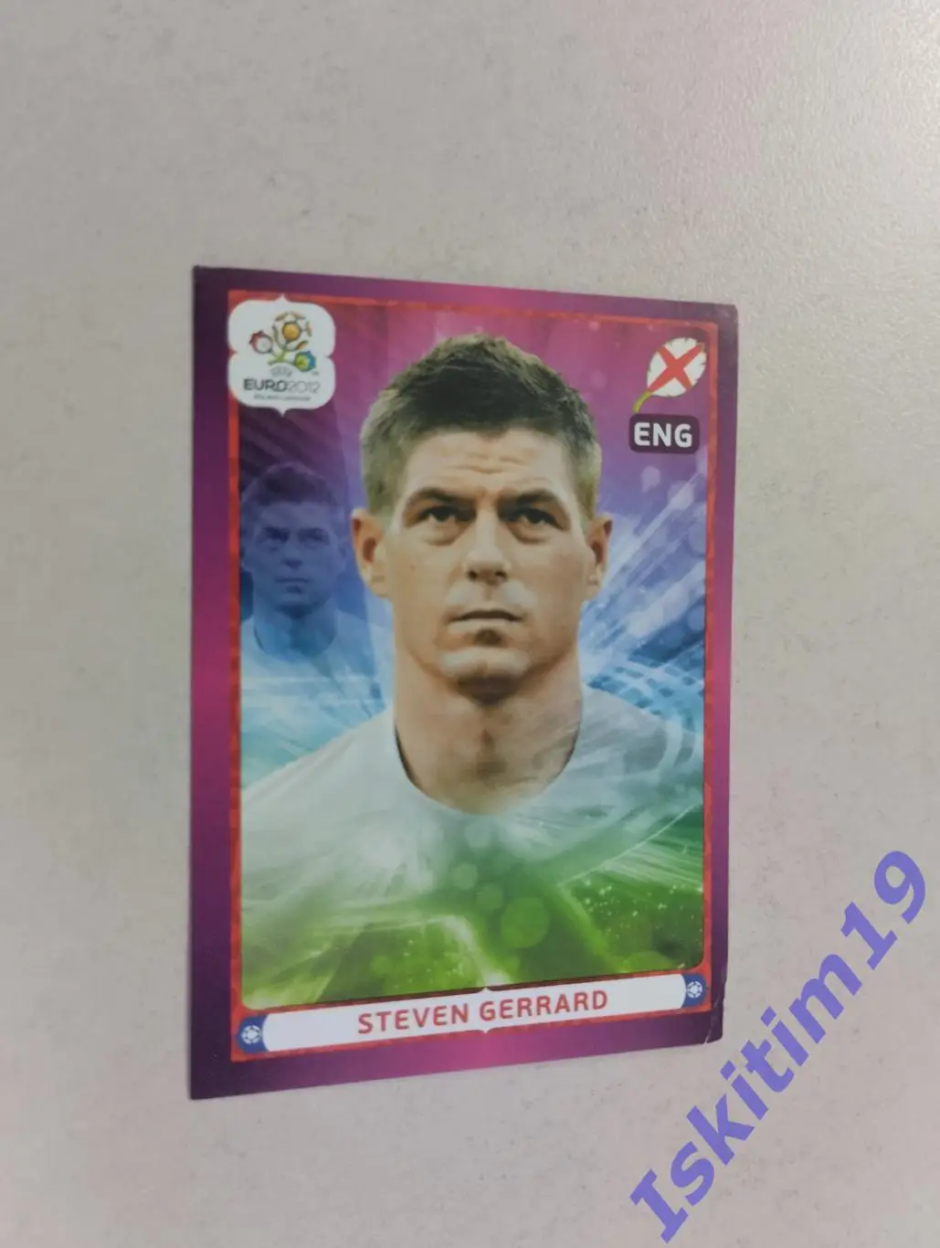 Наклейка PANINI Чемпионат Европы 2012 № 510 Стивен Джеррард Англия