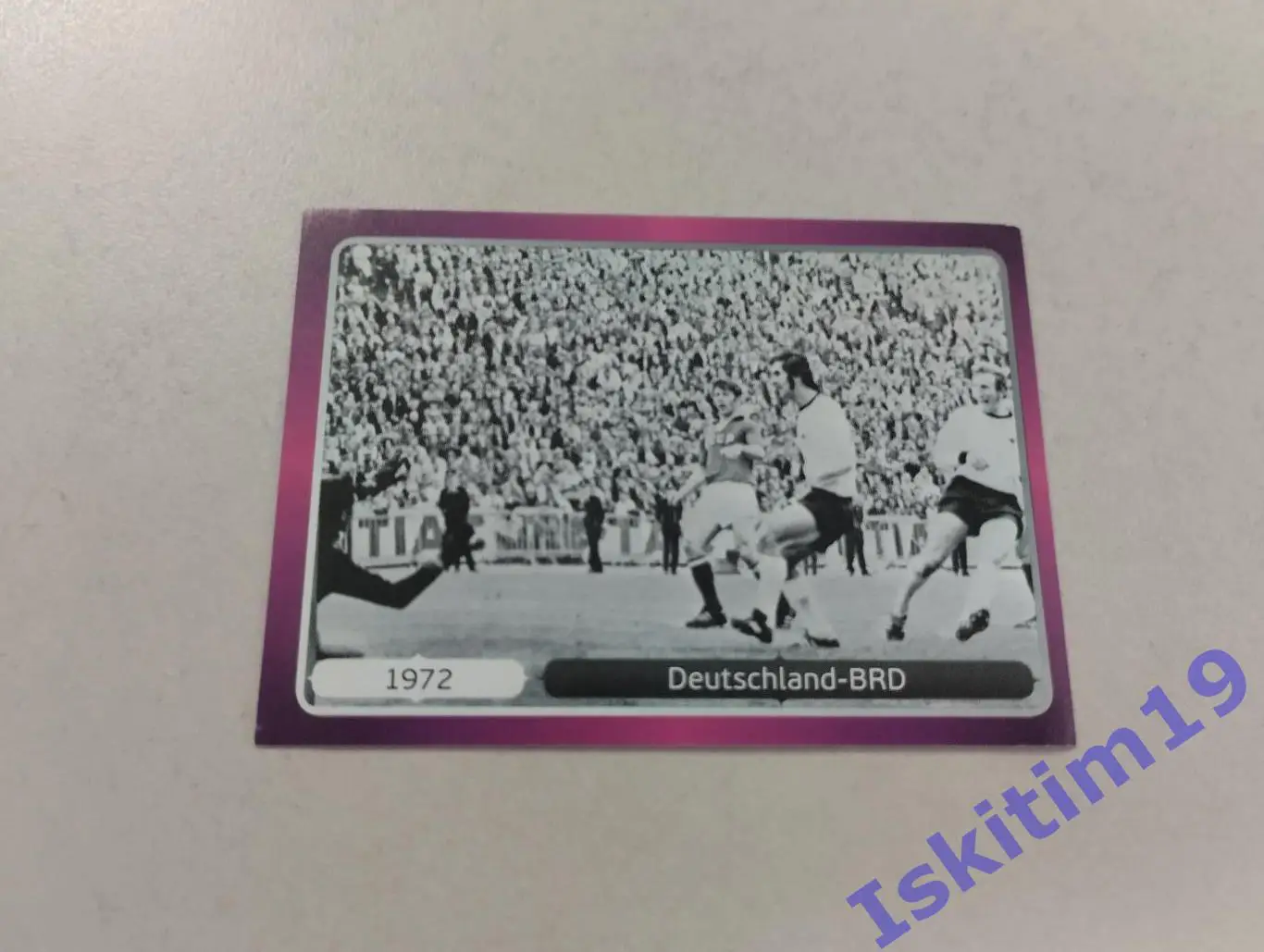 Наклейка PANINI Чемпионат Европы 2012 № 520 Германия чемпион 1972
