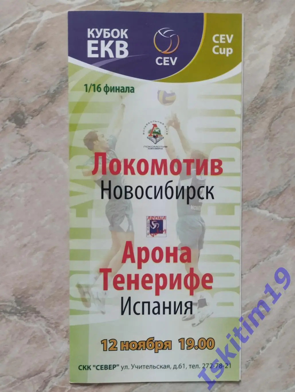 Кубок ЕКВ. Локомотив Новосибирск - Арона Тенерифе ИСПАНИЯ. 12.11.2008