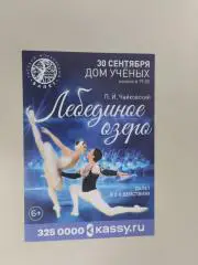 Листовка. Балет Лебединое озеро. 30.09.2025. Новосибирск