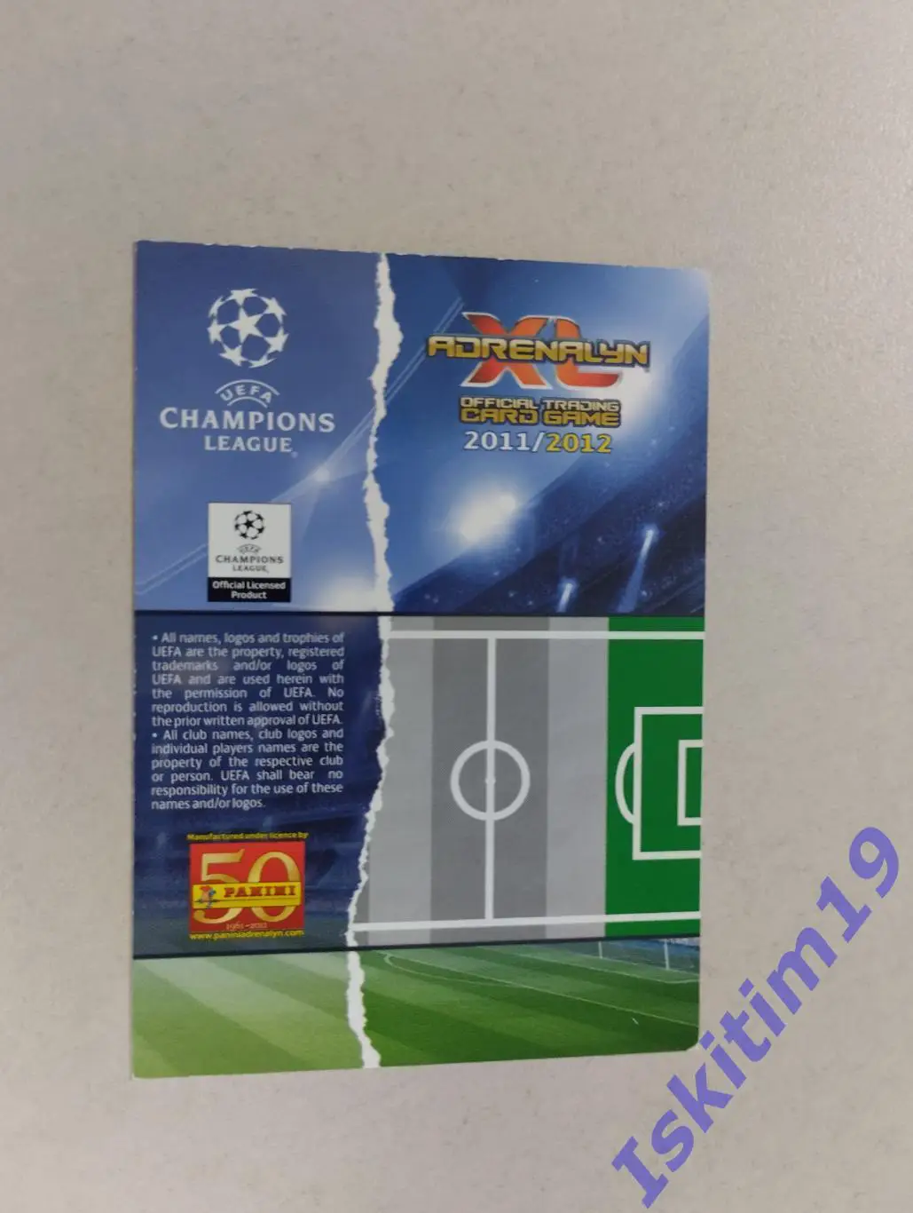 Карточка. PANINI Лига Чемпионов УЕФА 2011-2012 № 153 Эшли Янг Манчестер Юнайтед 1