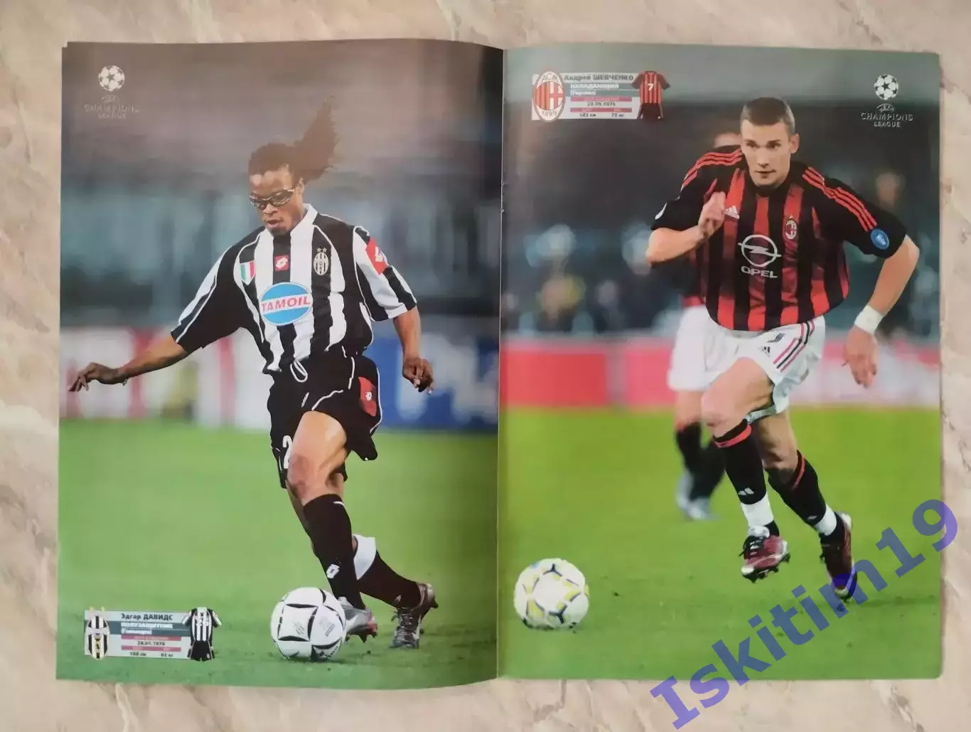 Постер. Кларенс Зеедорф/Джанлуиджи Буффон/Эдгар Давидс/Андрей Шевченко 1