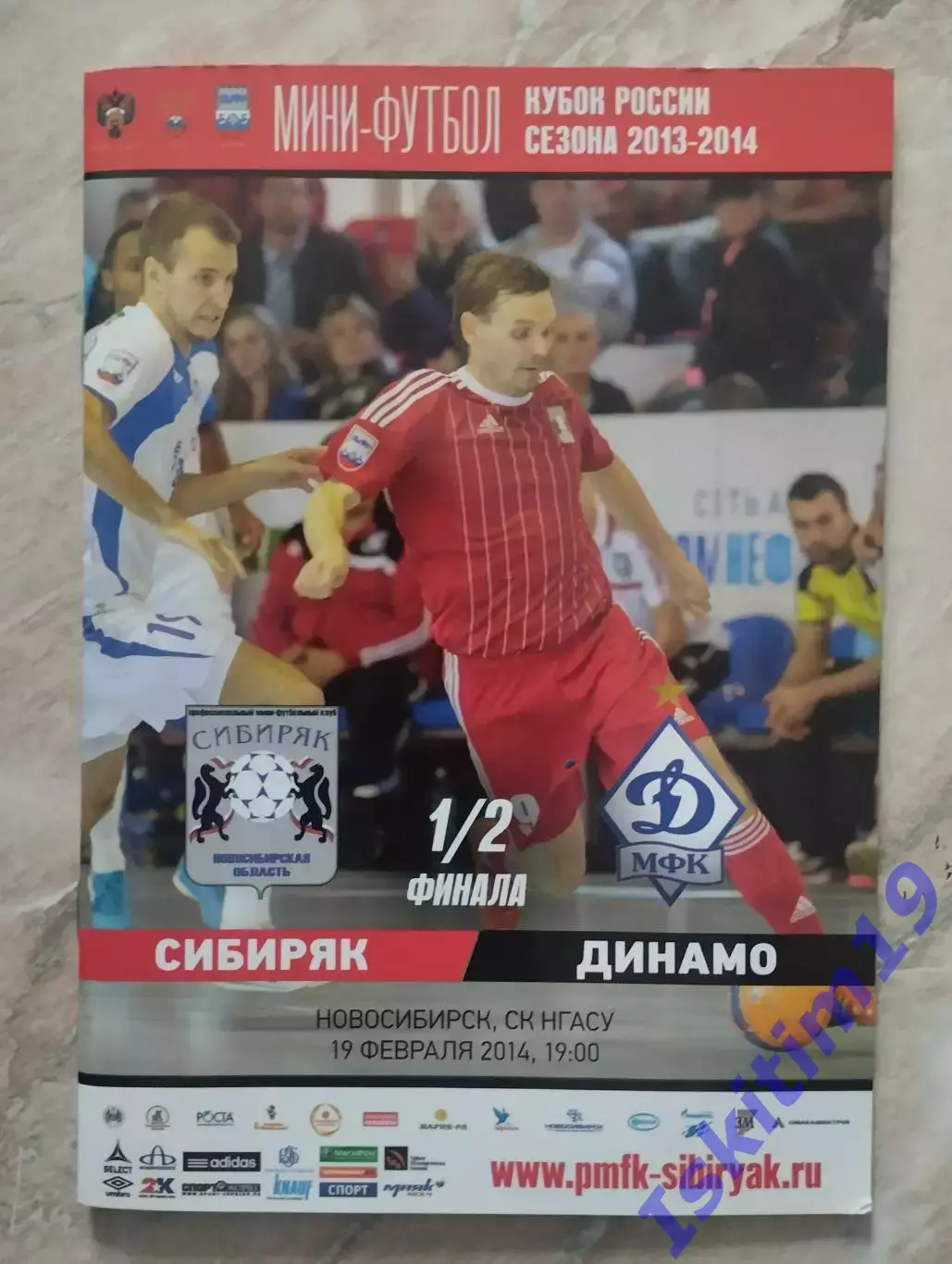 Кубок России. 1/2 финала. Сибиряк Новосибирск - Динамо Москва. 19.02.2014