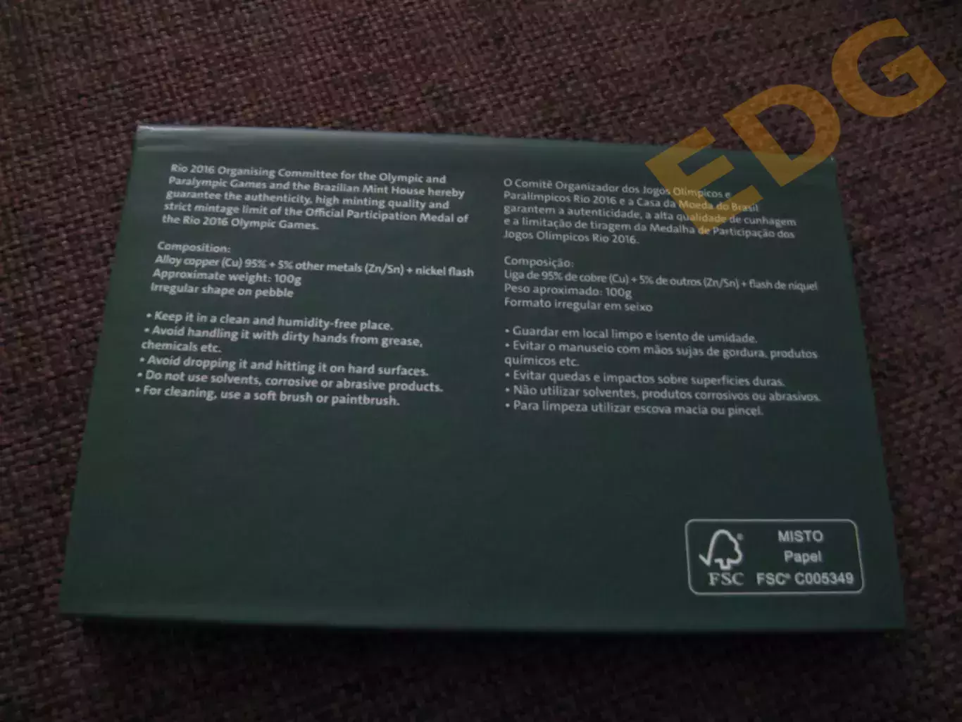 медаль памятная летние олимпийские игры Лондон 2012 официальная 5