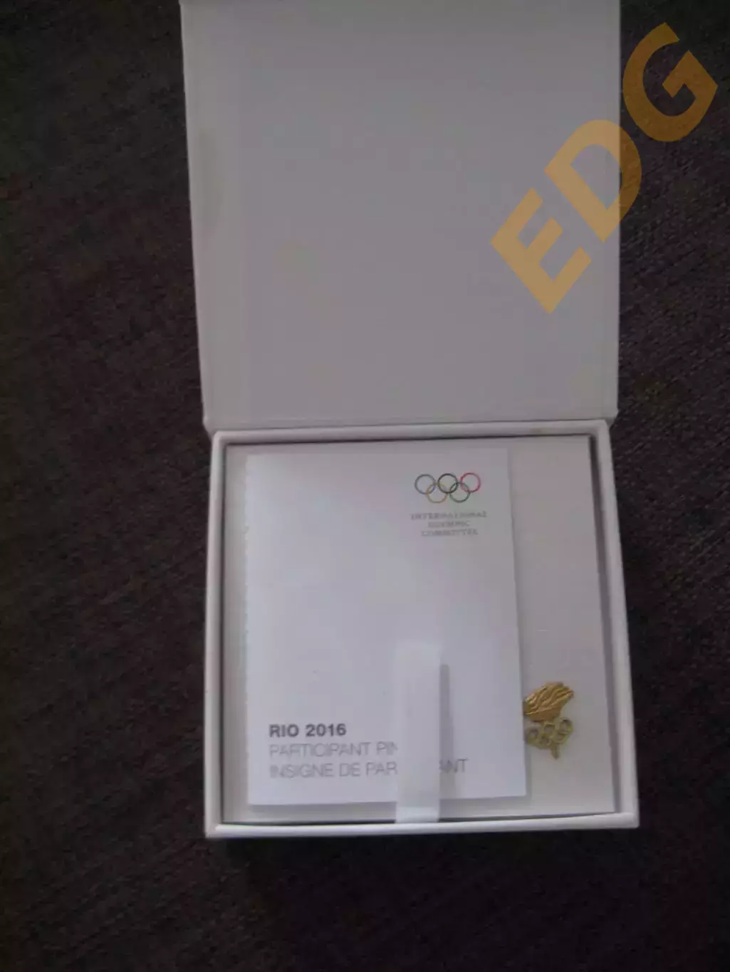 значок участника летние олимпийские игры Рио 2016 Бразилия Bertoni 1