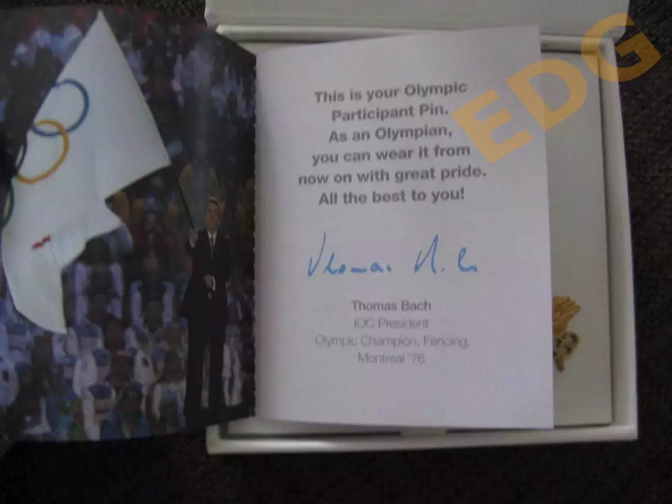 значок участника летние олимпийские игры Рио 2016 Бразилия Bertoni 2