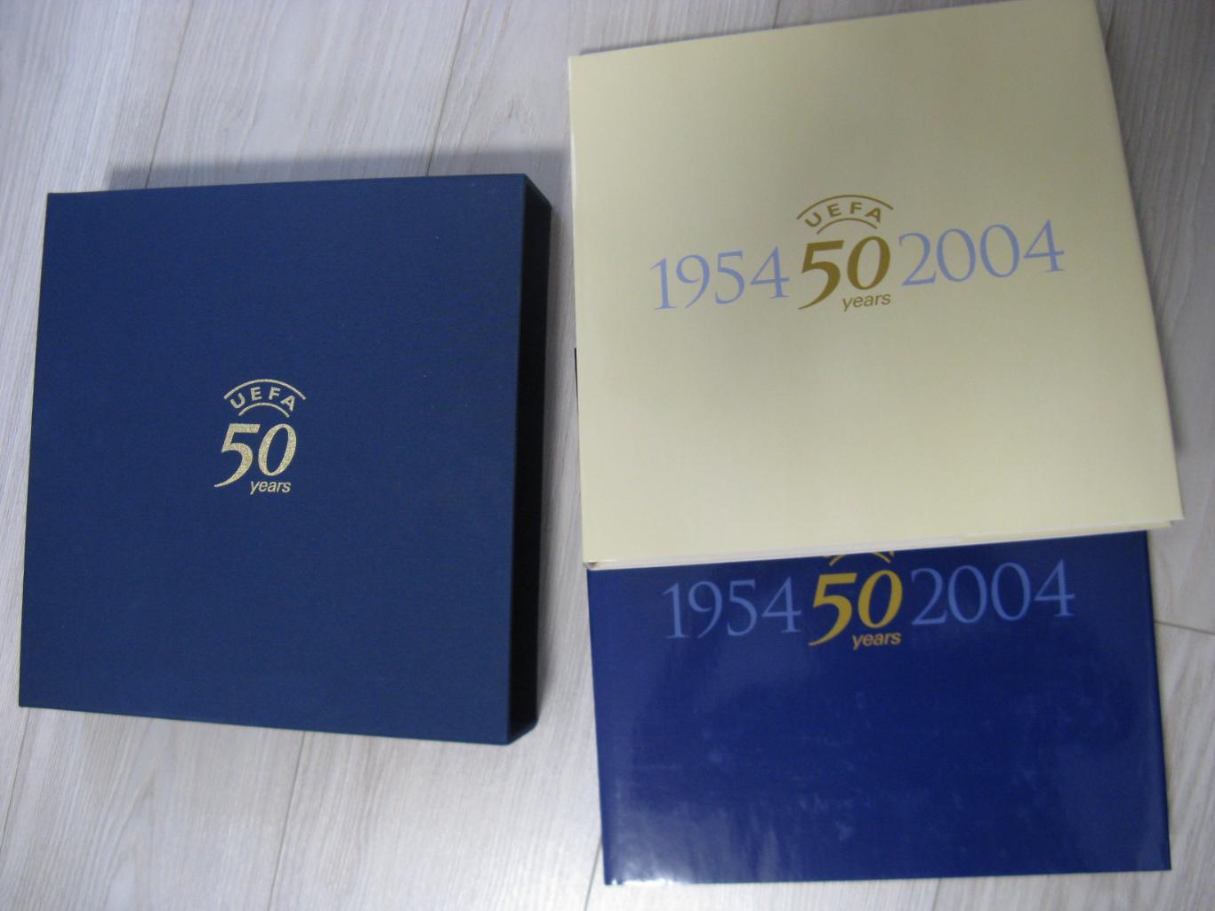 футбол 50 лет УЕФА UEFA1954-2004 отчет 2 книги