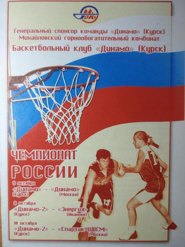 Суперл.А/Б (жен.), Динамо/2 Курск- Динамо Москва/Энергия Иваново, 8,9,18.10.2005