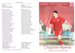 СК Спартак (Брянск) - Ника - СШ № 5 (Калуга) 22.02.2026
