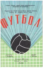 Сатурн Рыбинск - ФШМ Москва 16.07.1980