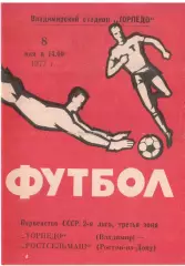 Торпедо Владимир - Ростсельмаш Ростов-на-Дону 08.05.1977