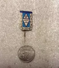 Знак футбол. СКС Балтик Гдыня Польша (соперник Зенита в ТМ 1983 )