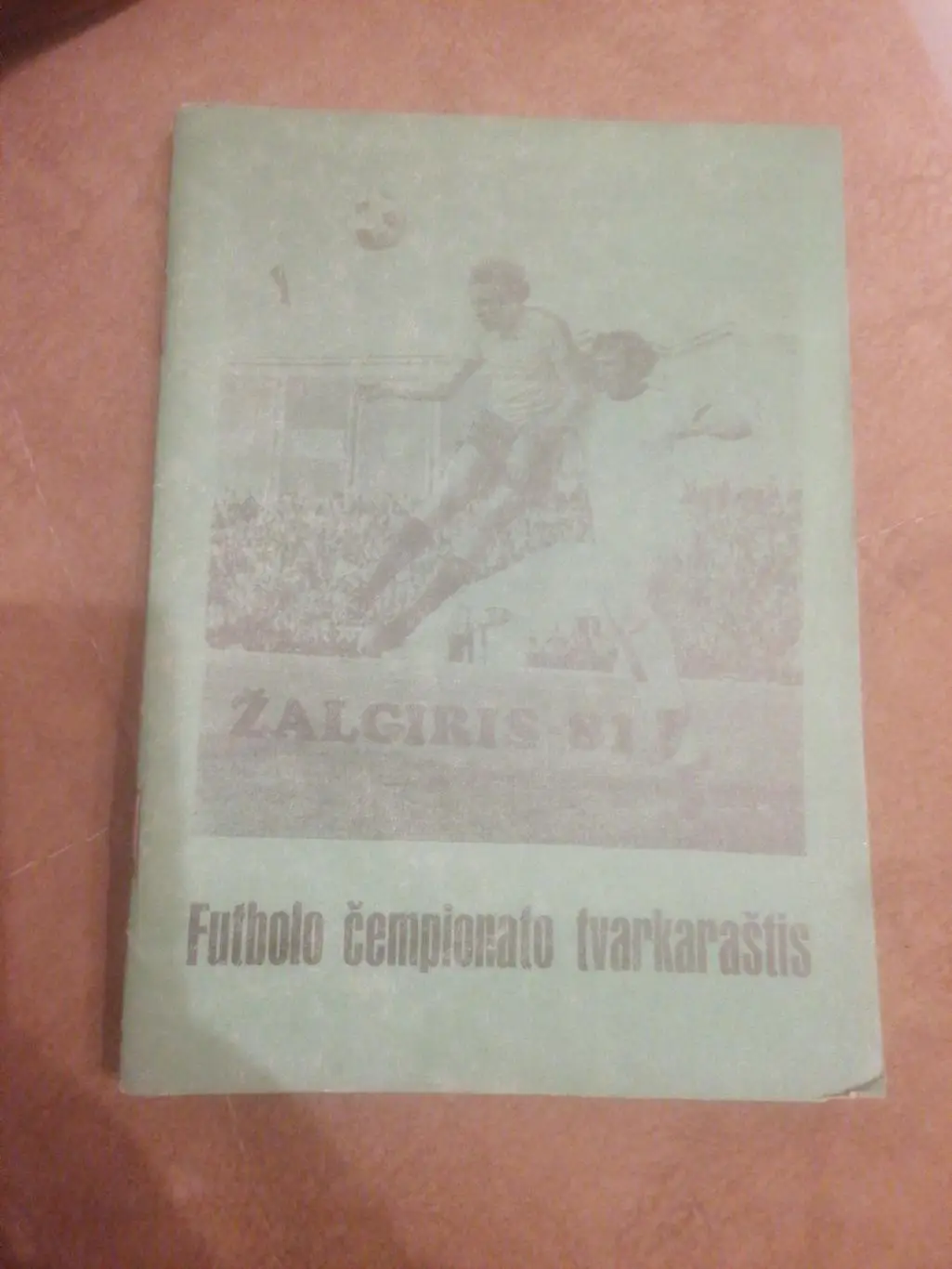 Календарь справочник Жальгирис Вильнюс 1981 литовский язык