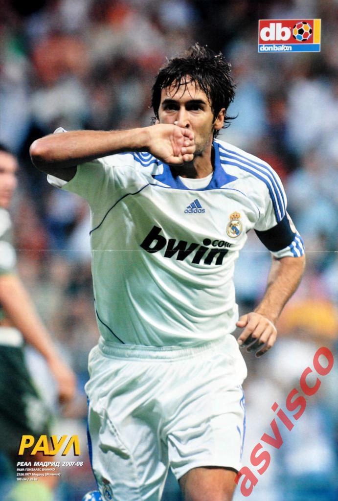 Плакат Рауль Гонсалес / Испания, Реал Мадрид.