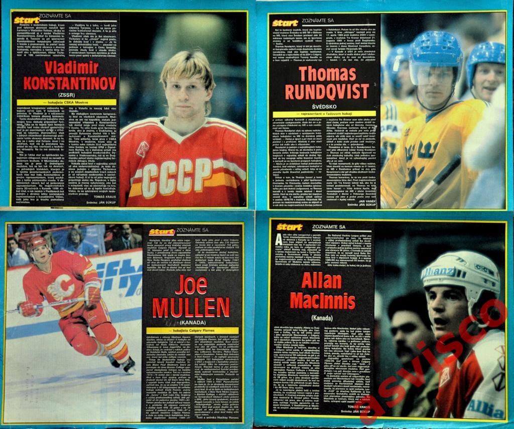 Постер сборная СССР по хоккею - Чемпион Мира 1990 года + Звезды хоккея. 1