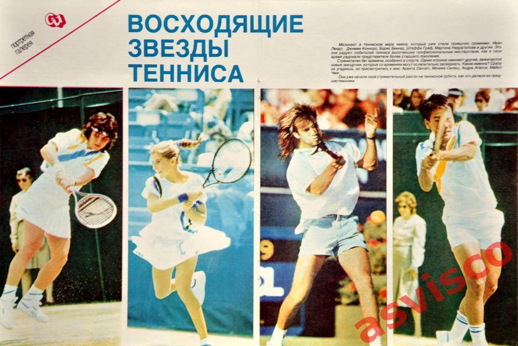 Плакат Восходящие Звезды Тенниса.