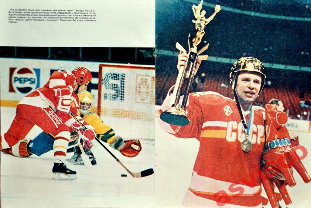 Плакат Сергей Макаров / Вячеслав Фетисов -Чемпионы Мира 1989 года.