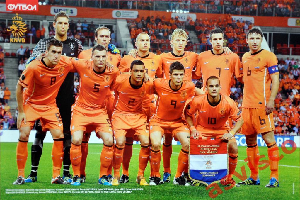Плакат Сборная Голландия - Участник Чемпионата Европы - 2012.