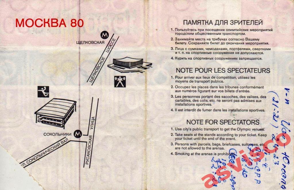 Ручной мяч. Москва-80. XXII Летние Олимпийские Игры. 30 июля 1980 года (II). 1